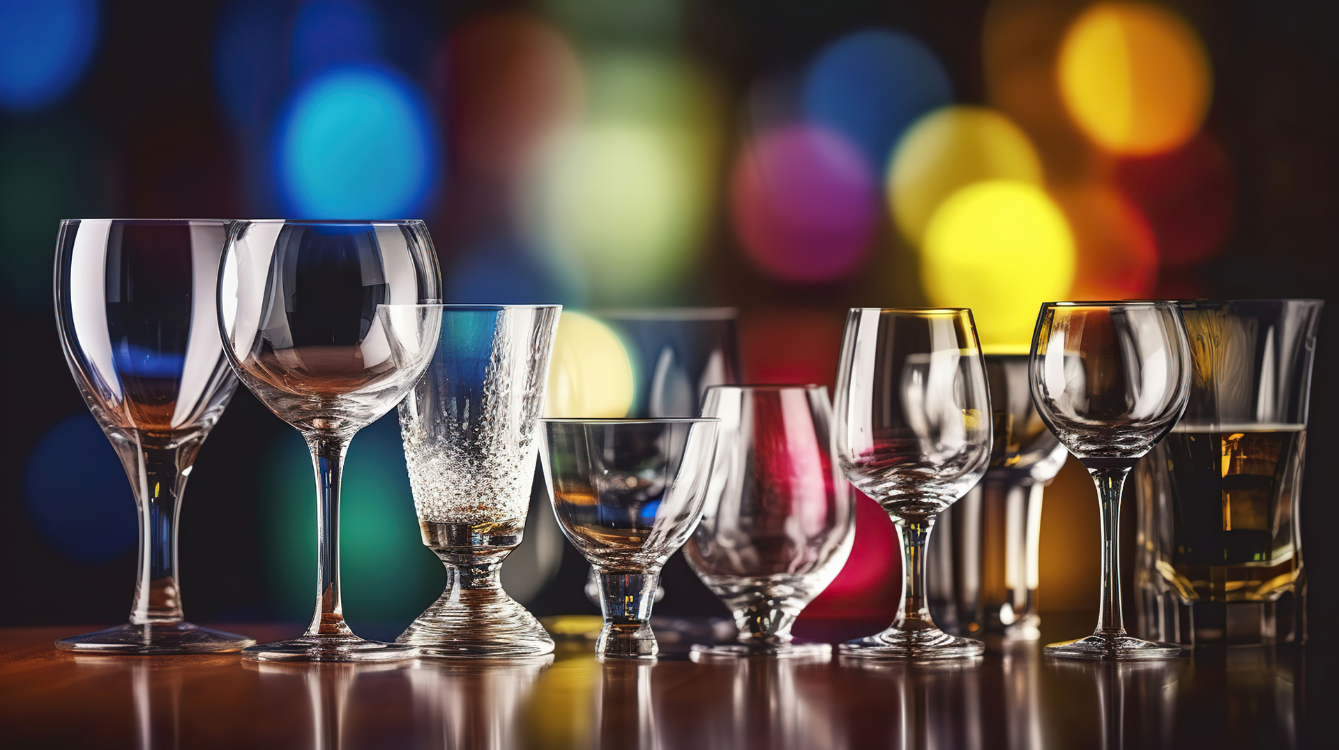 Glassware and bar supplies