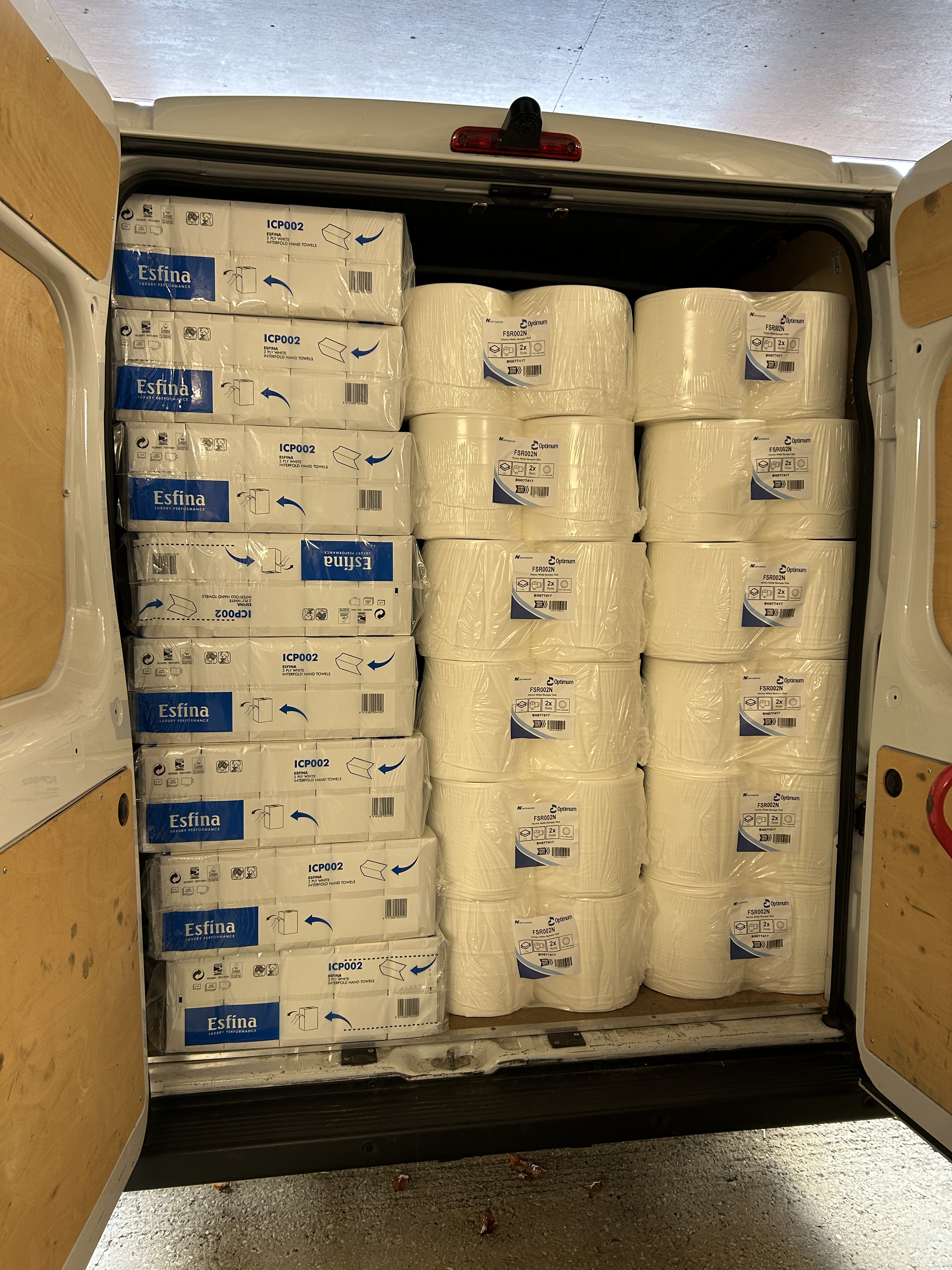 Paper products in a hospitality setting